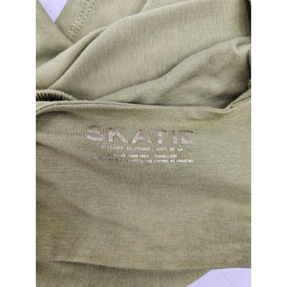 Skatie Eloise Green Mini Dress Womens XS Cut Out Sleeveless Jersey Knit - Picture 5 of 5